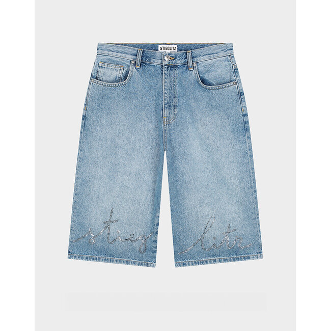 Fabio Denim Shorts Denim Blue