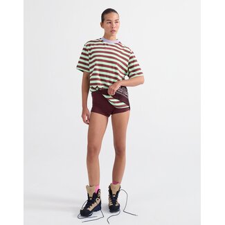 Stieglitz T-Shirt bruin/groen gesptreept