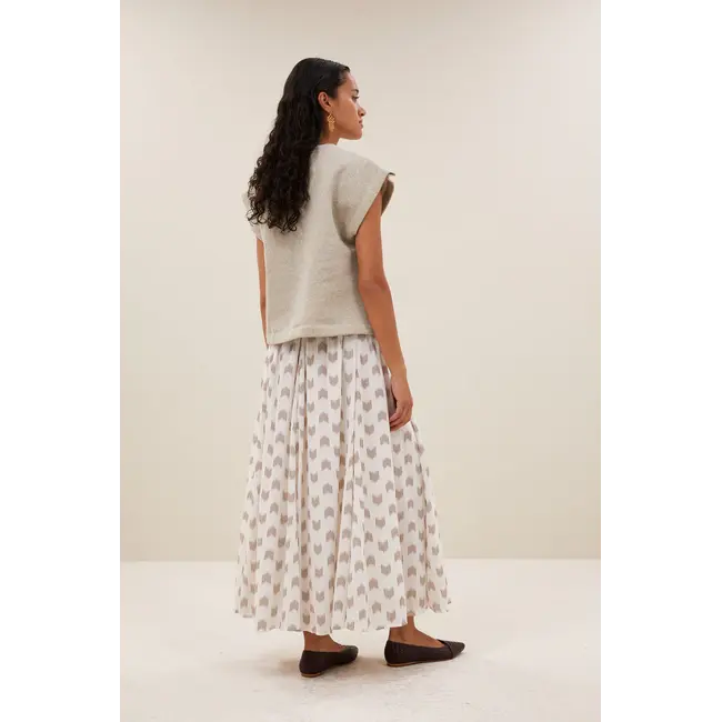 Mason Sparkle Pleats Top Gold