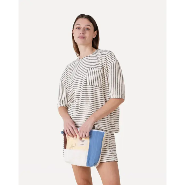 Virginia top s/s Off white black pins