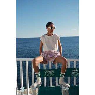 BY-BAR Short roze gestreept