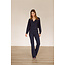 FLAIR LONG BONDED TROUSERS – DARK BLUE