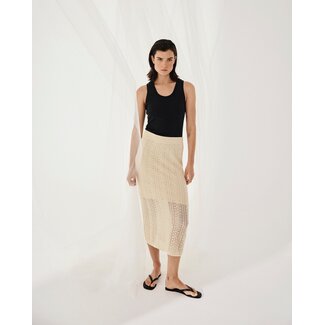 MSCH Copenhagen MSCHCelestina HW Skirt Bleached Sand Beige