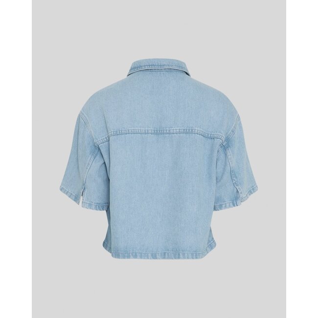 MSCHSaphina 2/4 Shirt Light Blue Wash Blue