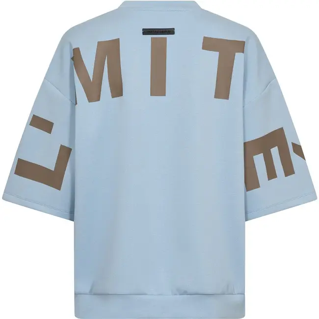 Maxi Split SS Logo Sweat Pale Blue