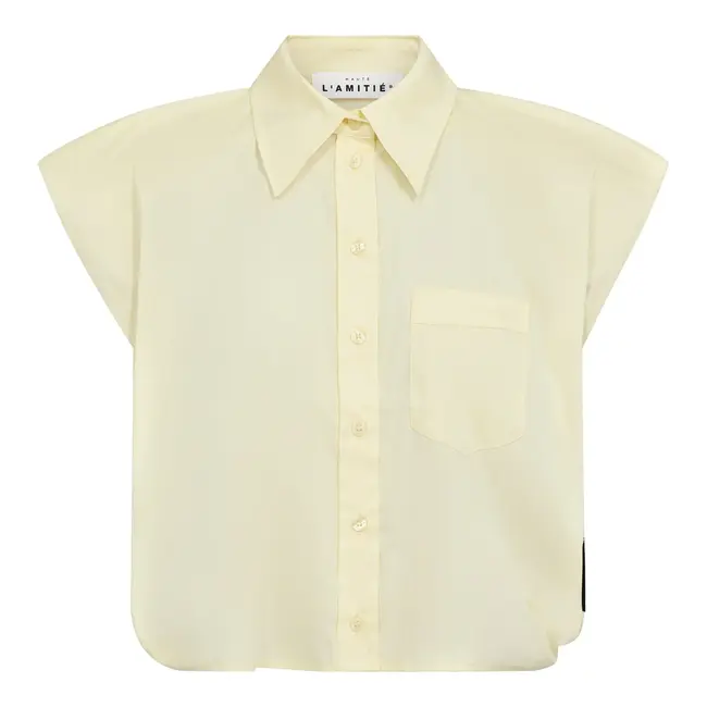 Dinnie NS Poplin Shirt Pale Yellow