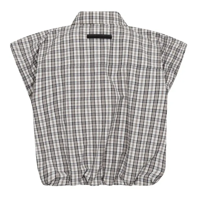 Dinnie NS Mini Check Shirt Off-white/ Beige