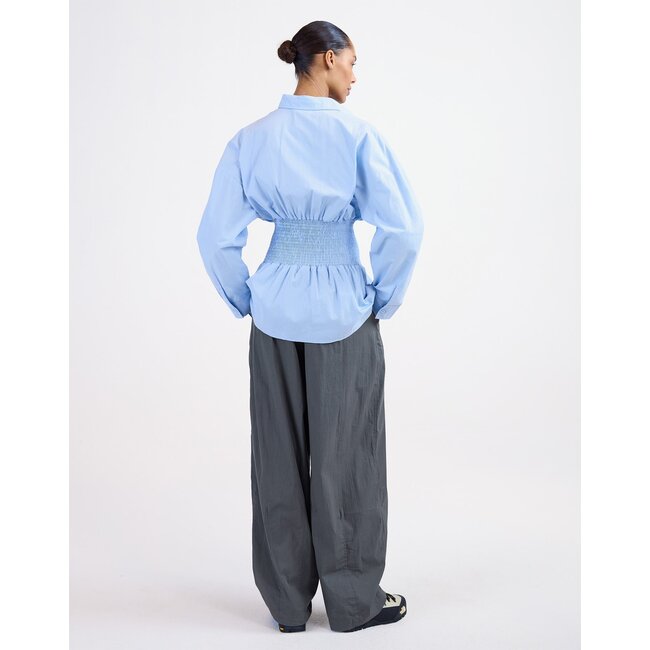 Amanda Smock Blouse Blue