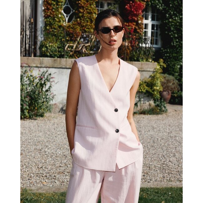 MSCHFranciska Waistcoat Lotus Melange Pink