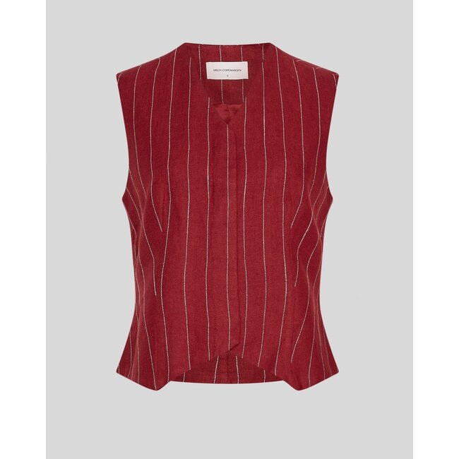 MSCHClaritte Waistcoat STP Rhubarb B Sand Multicolor