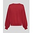 MSCHBrionna Ima Q V Sweatshirt Rhubarb Black