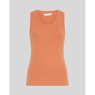 MSCH Copenhagen Mouwloze top caramel oranje