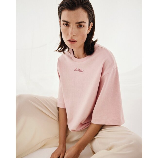 MSCHZalle Tee EMB Lotus Pink
