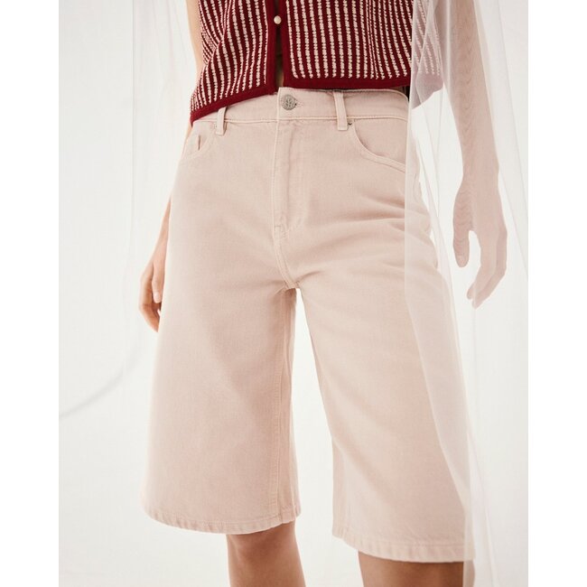 MSCHAspen Ida Denim Shorts Light Pink Wash Pink