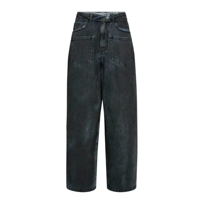 Flip Waist Black Pocket Tall Jeans Black