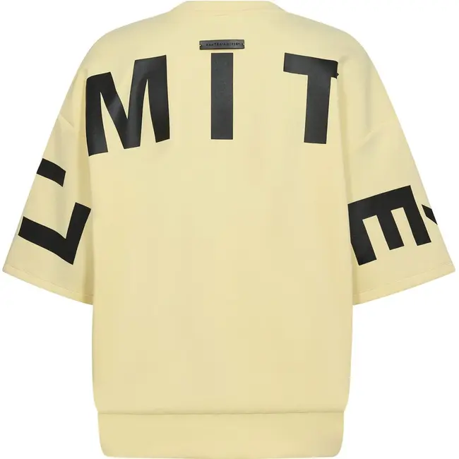 Maxi Split SS Logo Sweat Pale Yellow