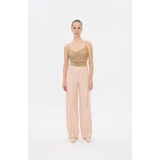Five Units Pantalon met zomerse streep