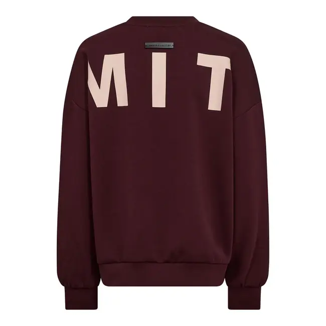 Maxi Split Logo Sweat Wine