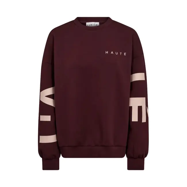 Maxi Split Logo Sweat Wine
