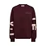 Maxi Split Logo Sweat Wine