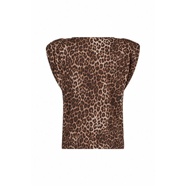 Leone Leopard Vneck Top