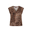 Leone Leopard Vneck Top