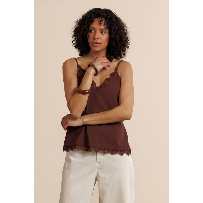 Mitzie Lace Top Chestnut