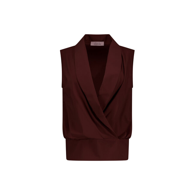 Hanne Wrap Top Chestnut