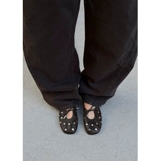 ALOHAS Vintage effect bruine ballerina's