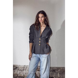 HAUTE L'AMITIÉ Blazer met plooien