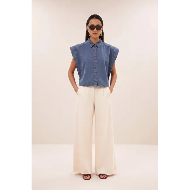 Denim blouse