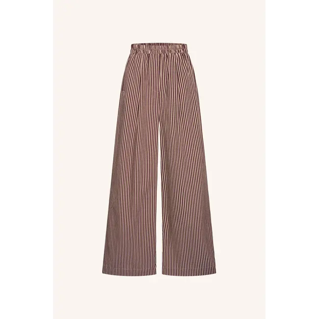 Burgundy streep broek