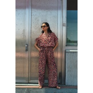 BY-BAR Cheetah broek blush