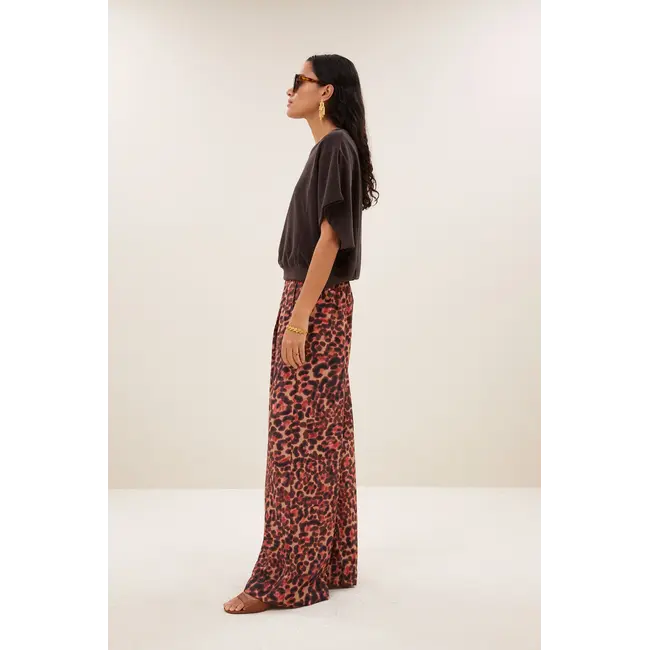Cheetah broek blush