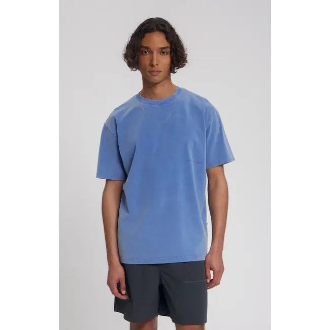 AQUALIS GARMENT DYED T-SHIRT Dutch Blue