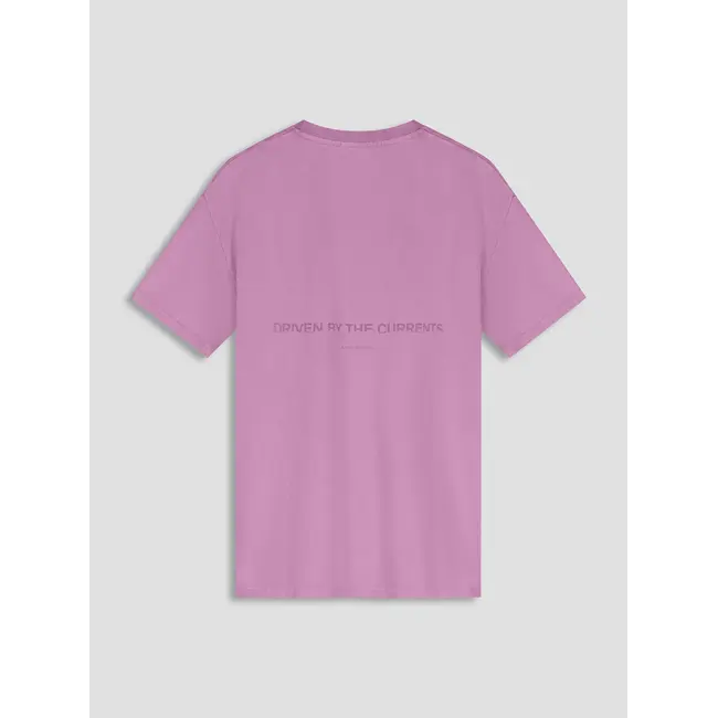 AQUALIS GARMENT DYED T-SHIRT Mulberry