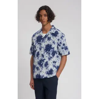 Law Of The Sea ÉCLAT JACQUARD SHIRT Dutch Blue