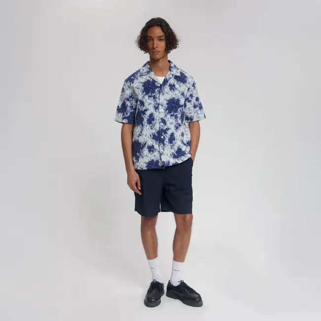 ÉCLAT JACQUARD SHIRT Dutch Blue