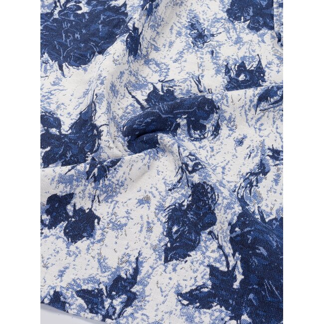 ÉCLAT JACQUARD SHIRT Dutch Blue