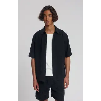 Law Of The Sea SOLVIND JACQUARD SHIRT Black