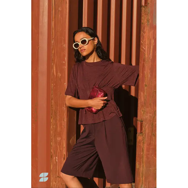 diva sparkle top burgundy crush