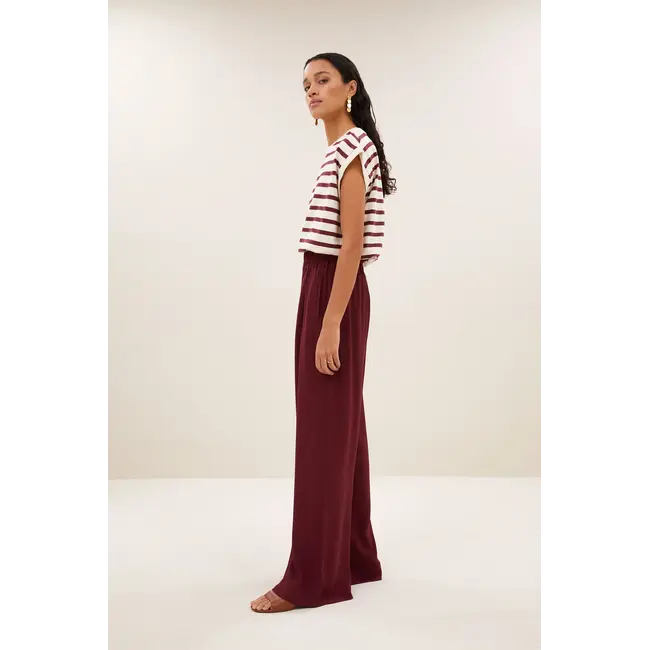 tobi stripe top grain wine stripe