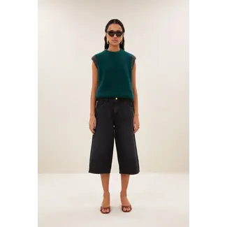 BY-BAR noho long denim shorts jet black