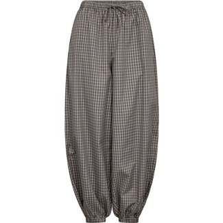 HAUTE L'AMITIÉ Chess Check Harem Pant Beige