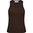 HAUTE L'AMITIÉ Rib Badge Tank Mocca