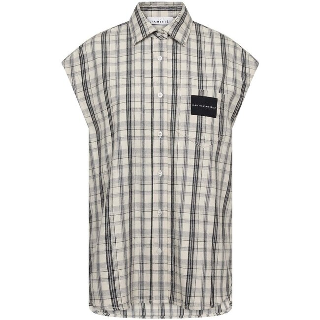 Geblokte blouse