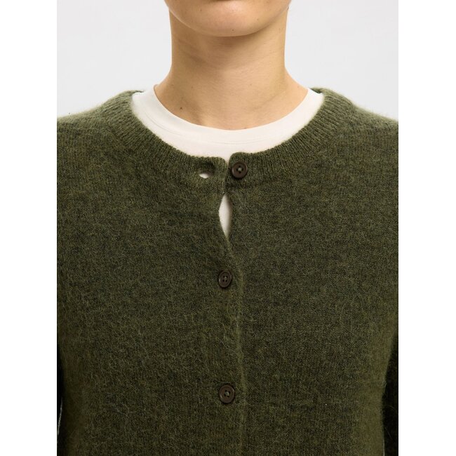 SLWLULU NEW LS KNIT CARDIGAN NOOS Kalamata MELANGE