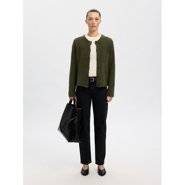 SLWLULU NEW LS KNIT CARDIGAN NOOS Kalamata MELANGE