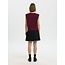 SLWLULU SL BUTTON O-NECK VEST NOOS Tawny Port MELANGE
