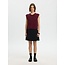 SLWLULU SL BUTTON O-NECK VEST NOOS Tawny Port MELANGE